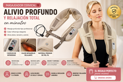Masajeador Eléctrico Cervical Antiestrés