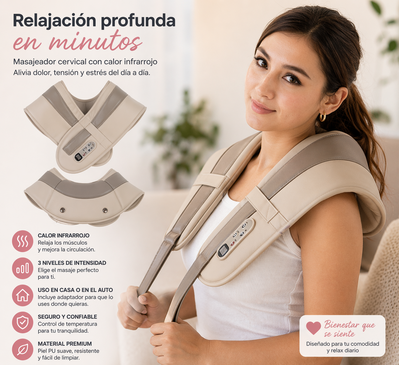 Masajeador Eléctrico Cervical Antiestrés