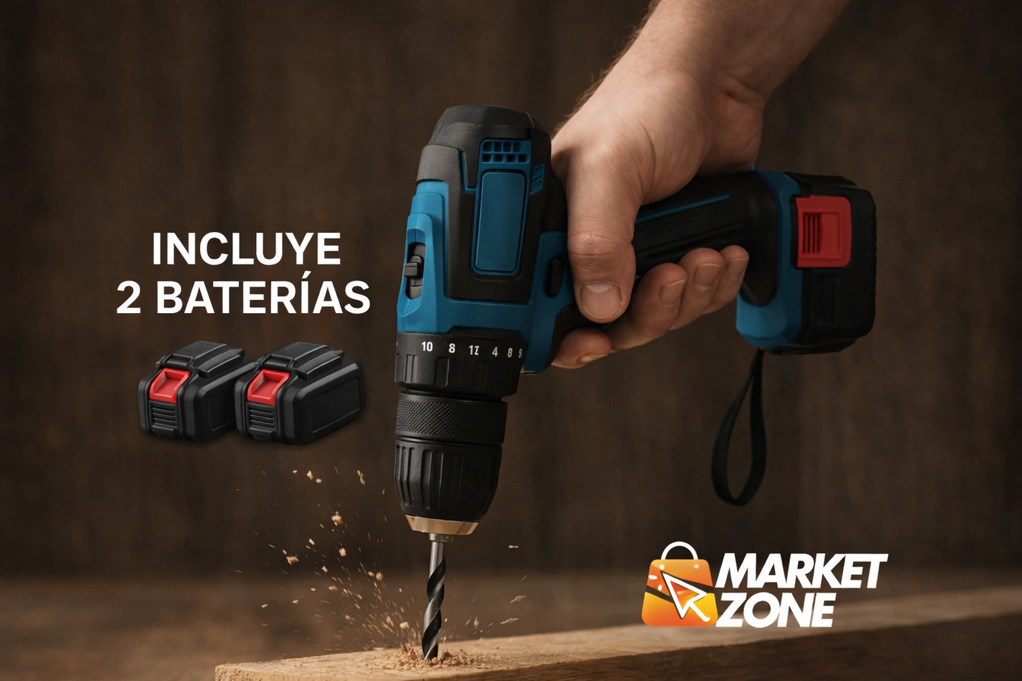 TALADRO INALAMBRICO (2 BATERIAS ) 18 V